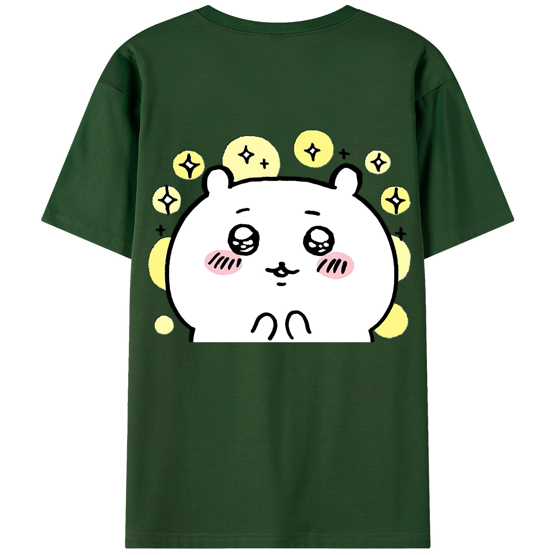 （画像用） ちいかわ ちいかわ Chii-kawa chiikawa 綿100％半袖Tシャツ（背面プリント）